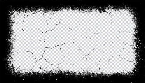 Black and white Grunge frame, Grunge border, grunge border template frame Stock Illustration