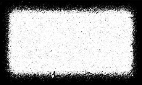 Black and white Grunge frame, Grunge border, grunge border template frame Stock Illustration