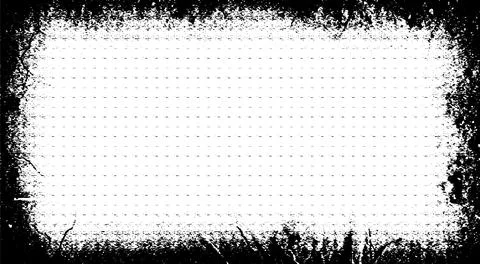 Black and white Grunge frame, Grunge border, grunge border template frame Stock Illustration