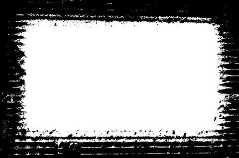 Black and white Grunge frame, Grunge border, grunge border template frame Stock Illustration