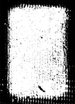 Black and white Grunge frame, Grunge border, grunge border template frame Stock Illustration