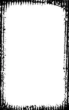 Black and white Grunge frame, Grunge border, grunge border template frame Stock Illustration