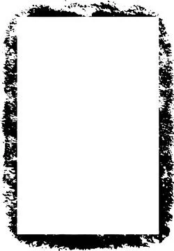 Black and white Grunge frame, Grunge border, grunge border template frame Stock Illustration