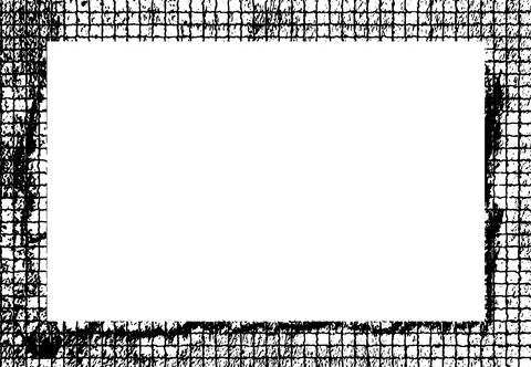 Black and white Grunge frame, Grunge border, grunge border template frame Stock Illustration