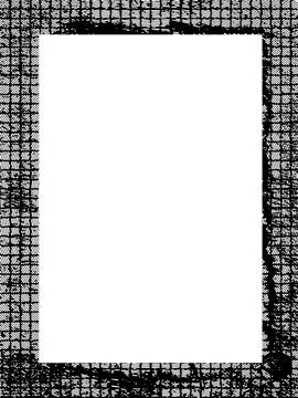 Black and white Grunge frame, Grunge border, grunge border template frame Stock Illustration