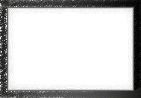 Black and white Grunge frame, Grunge border, grunge border template frame Stock Illustration