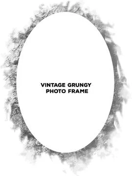 Black and white Grunge frame, Grunge border, grunge border template frame Stock Illustration