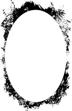 Black and white Grunge frame, Grunge border, grunge border template frame Stock Illustration