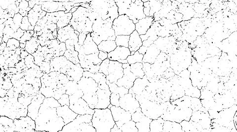 Black and white grunge texture vector, grungy effect for overlay design Stock Illustration
