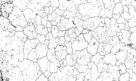 Black and white grunge texture vector, grungy effect for overlay design Stock Illustration