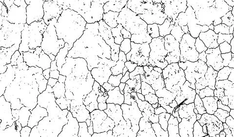 Black and white grunge texture vector, grungy effect for overlay design Stock Illustration