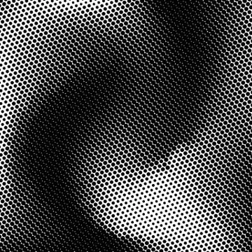 Black and White Halftone Background Stock Illustration