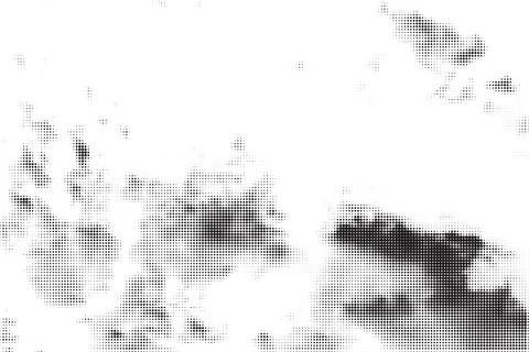 Black and White Halftone Cloud Texture Stock Illustration