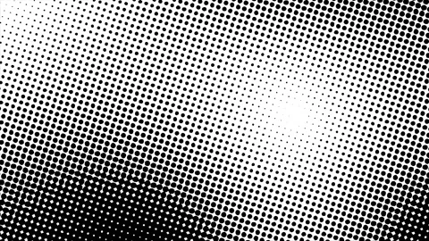 Black and white halftone dot background animation with circle mode Stock Footage 318991204