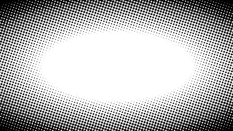 Black and white halftone dot background animation with empty space Stock Footage 318991206