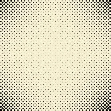 Black and white Halftone dot pattern background. Stock Illustration