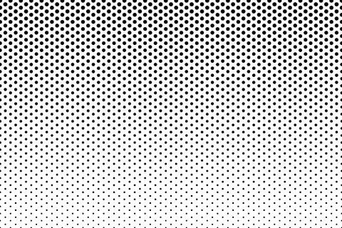 Black and white halftone dot gradient pattern background texture Stock Illustration