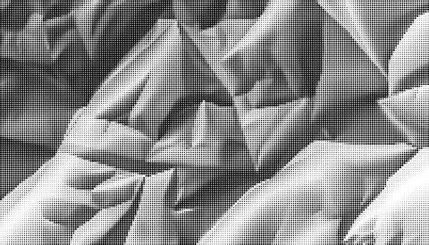 Black and white halftone dot pattern background texture seamless repeat 4 イラスト素材