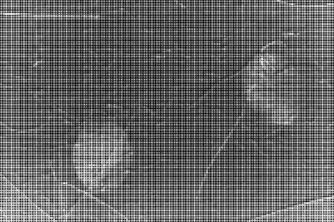Black and white halftone dot pattern background texture seamless repeat 17 Illustrazione stock