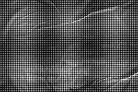 Black and white halftone dot pattern background texture with diagonal grid l Stock Illustration