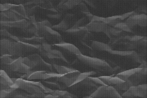 Black and white halftone dot pattern background texture with fine detail bla Stock Illustration