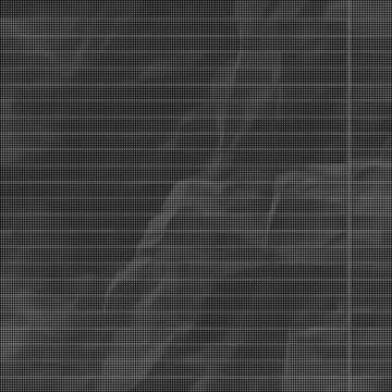 Black and white halftone dot pattern background with dense grid texture blac Illustrazione stock