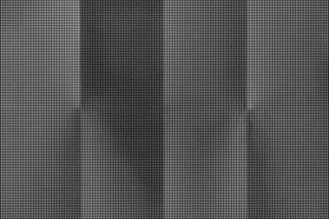 Black and white halftone dot pattern background with dense grid texture mono Stock Illustration