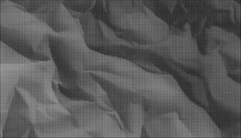 Black and white halftone dot pattern background with dense grid texture Stock Illustration
