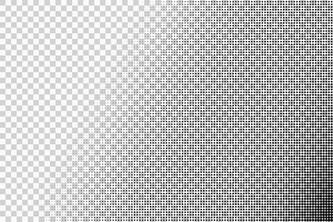 Black and white halftone dot gradient pattern 스톡 일러스트
