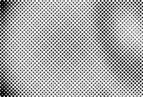 Black and White Halftone Dot Pattern Texture Stock Illustration