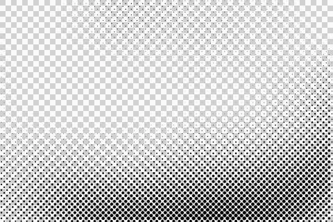 Black and white halftone dot pattern texture Stock Illustration