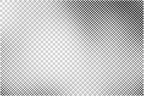 Black and White Halftone Dot Pattern Texture Stock Illustration