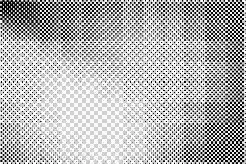 Black and White Halftone Dot Pattern Texture Stock Illustration