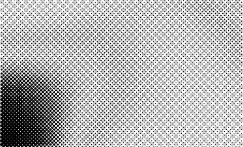 Black and White Halftone Dot Pattern Texture Stock Illustration