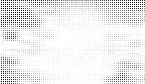 Black and white halftone dot pattern background texture abstract vector design Stock Illustration