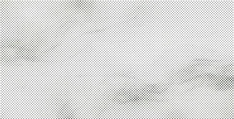 Black and white halftone dot pattern background, with varying density, dist.. Stock Illustration