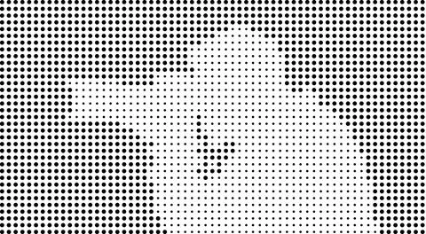 Black and white halftone dots pattern イラスト素材