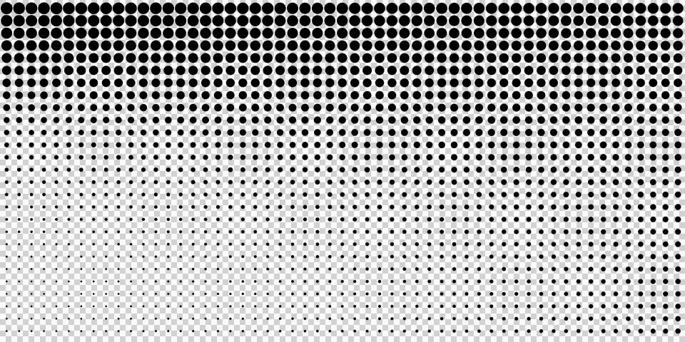 Black and white halftone gradient pattern with square dots texture Stock Illustration
