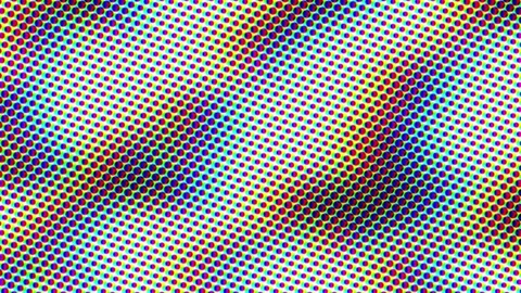 Black and white halftone pattern with rbg color effect animation Stock Footage 314481957