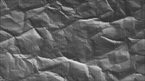 Black and white halftone pattern of small geometric shapes and dots in a den イラスト素材