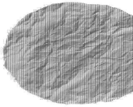 Black and white halftone pattern of small geometric squares and dots in a gr イラスト素材