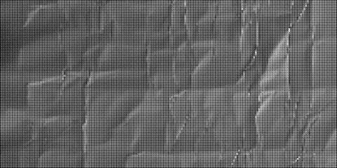 Black and white halftone pattern of small geometric squares creating a dense イラスト素材
