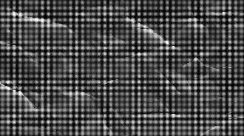 Black and white halftone pattern with circular dot clusters and diagonal lin Illustrazione stock