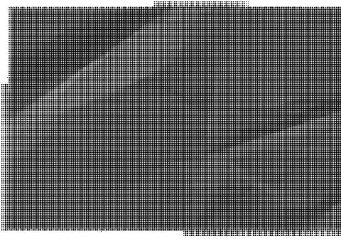 Black and white halftone pattern with circular dots of varying sizes and den イラスト素材