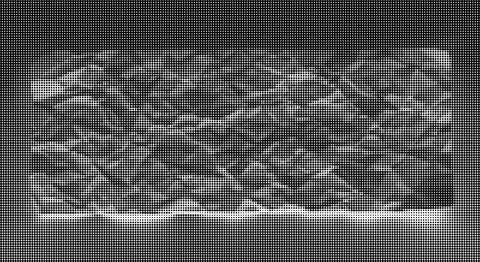 Black and white halftone pattern with circular dots of varying sizes creatin イラスト素材