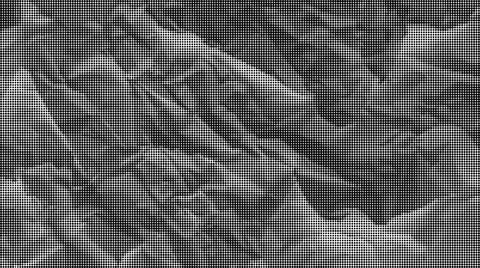 Black and white halftone pattern with dense diagonal lines and circular dots Illustrazione stock