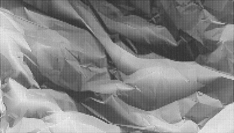 Black and white halftone pattern with dense diagonal rows of small circular  Illustrazione stock