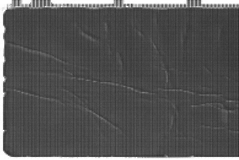 Black and white halftone pattern with dense dot grid texture background 2 イラスト素材