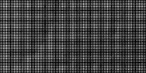 Black and white halftone pattern with dense dot grid texture background blac Stock Illustration
