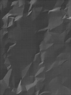 Black and white halftone pattern with dense dot grid texture background dot  Illustrazione stock
